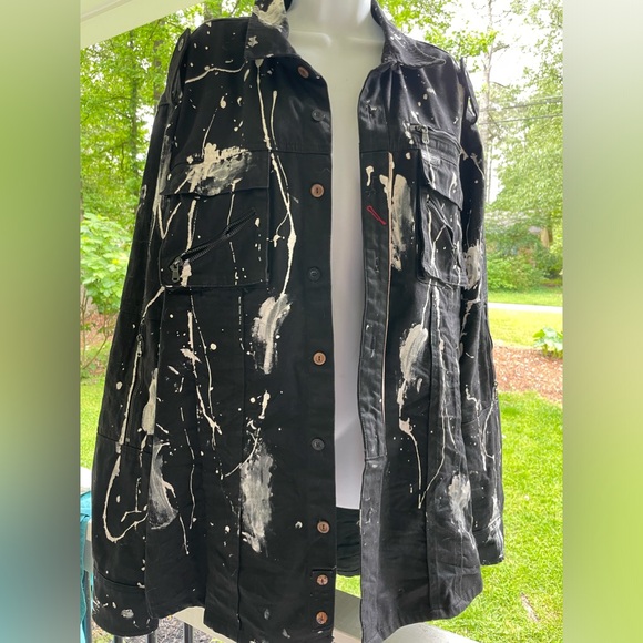 The Heritage America Denim Jacket Paint Splatter - Picture 4 of 11